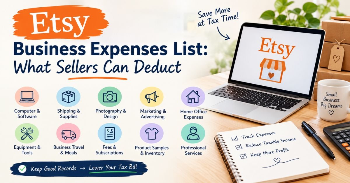 Etsy Business Expenses List